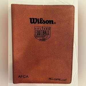 Official Wilson College Football Leather Portfolio